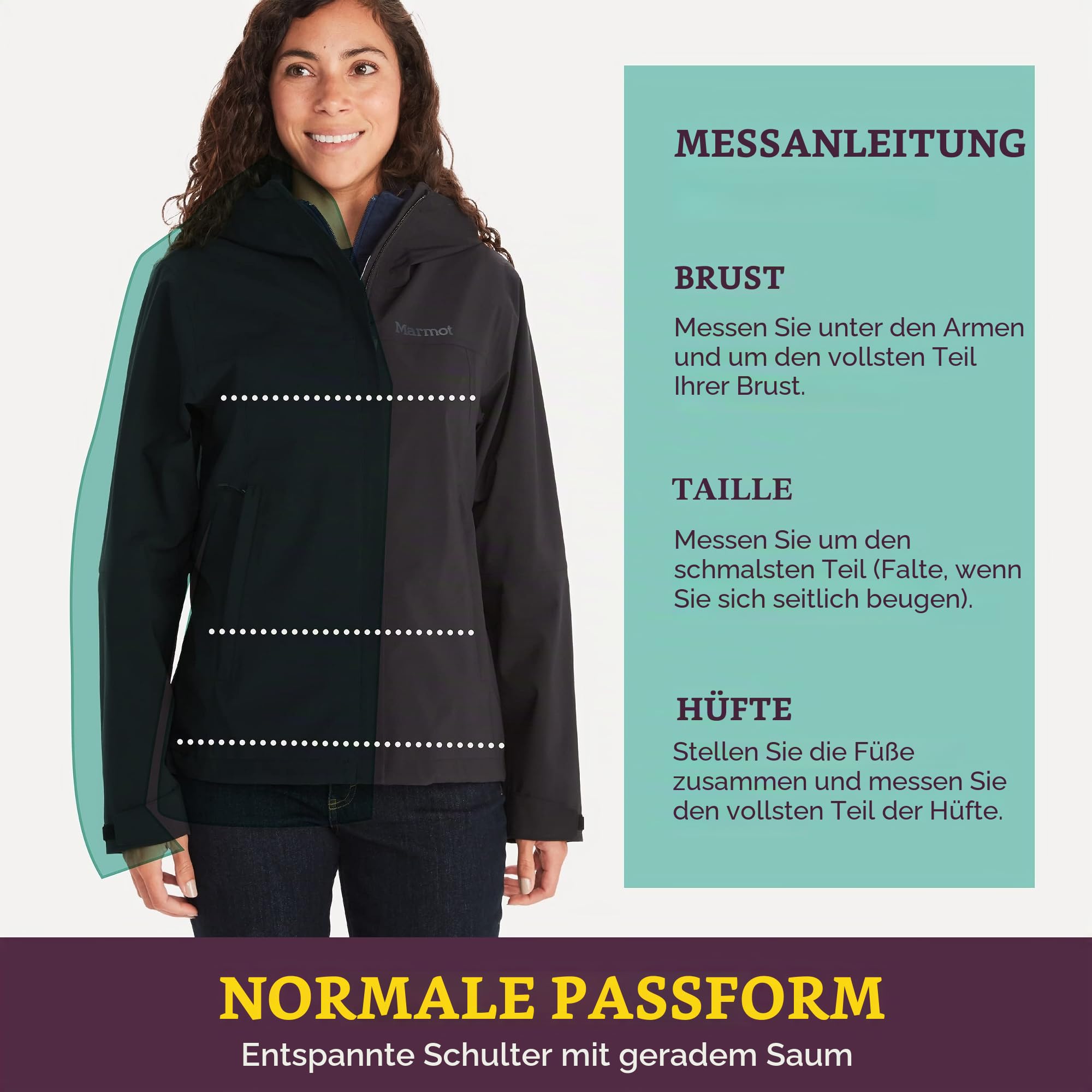 Marmot Damen PreCip 3L Jacke Regenjacke Hardshelljacke