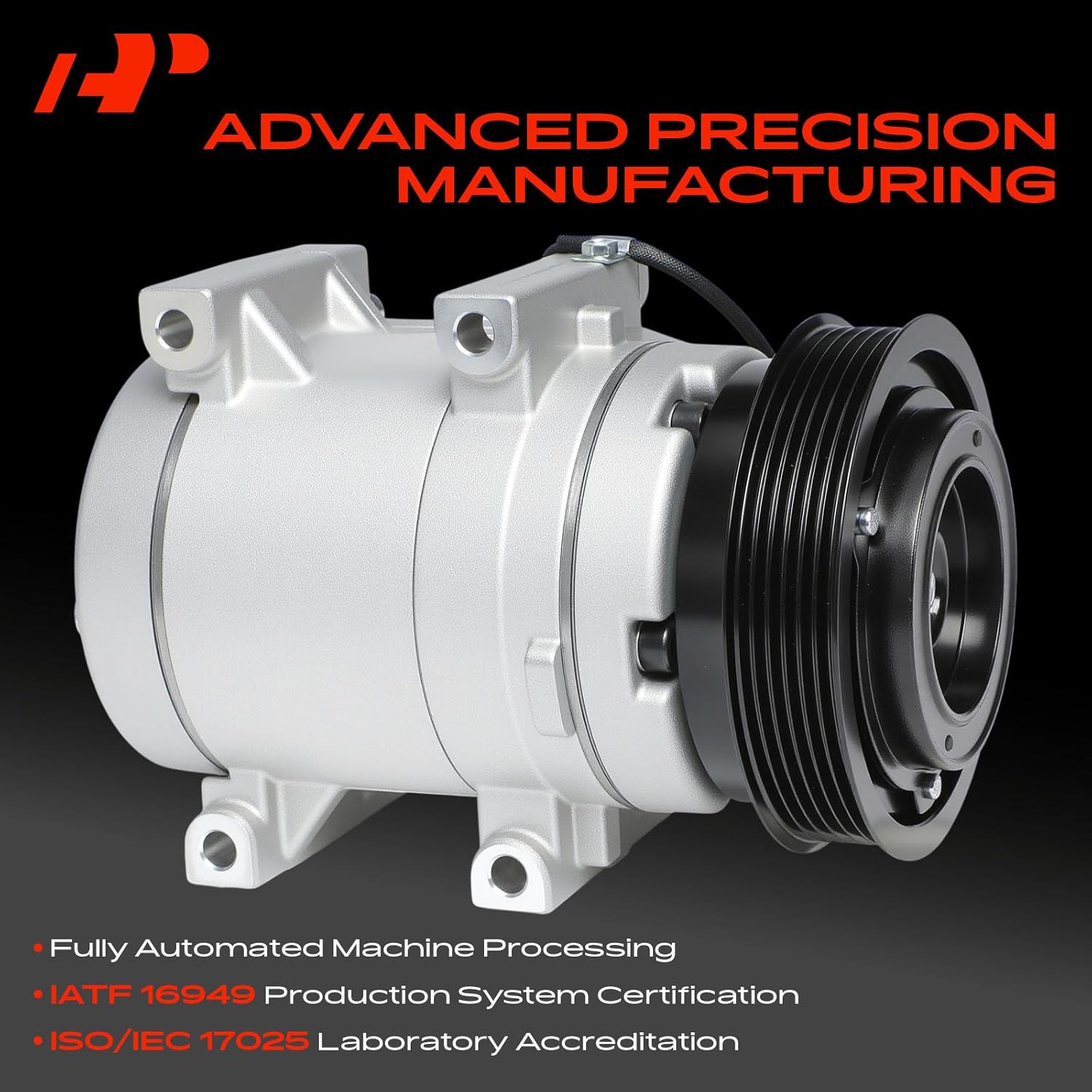 A-Premium Air Conditioner AC Compressor with Clutch Compatible with Chrysler Sebring 2.4L 2.7L 2004-2006, Dodge Stratus 2.4L 2.7L 2004-2006