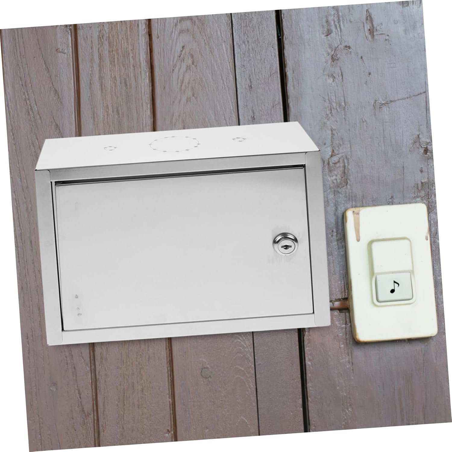 Milk Carton Fresh Milk Box Wall Mount Lockable Mailbox Storage Containers Lids