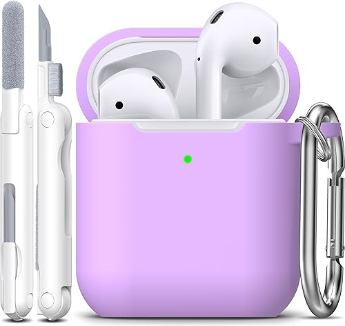Miniatura 45 de Funda para AirPods con llavero, protección completa, de silicona, accesorios para AirPods, funda para hombres, mujeres y adolescentes, con estuche
