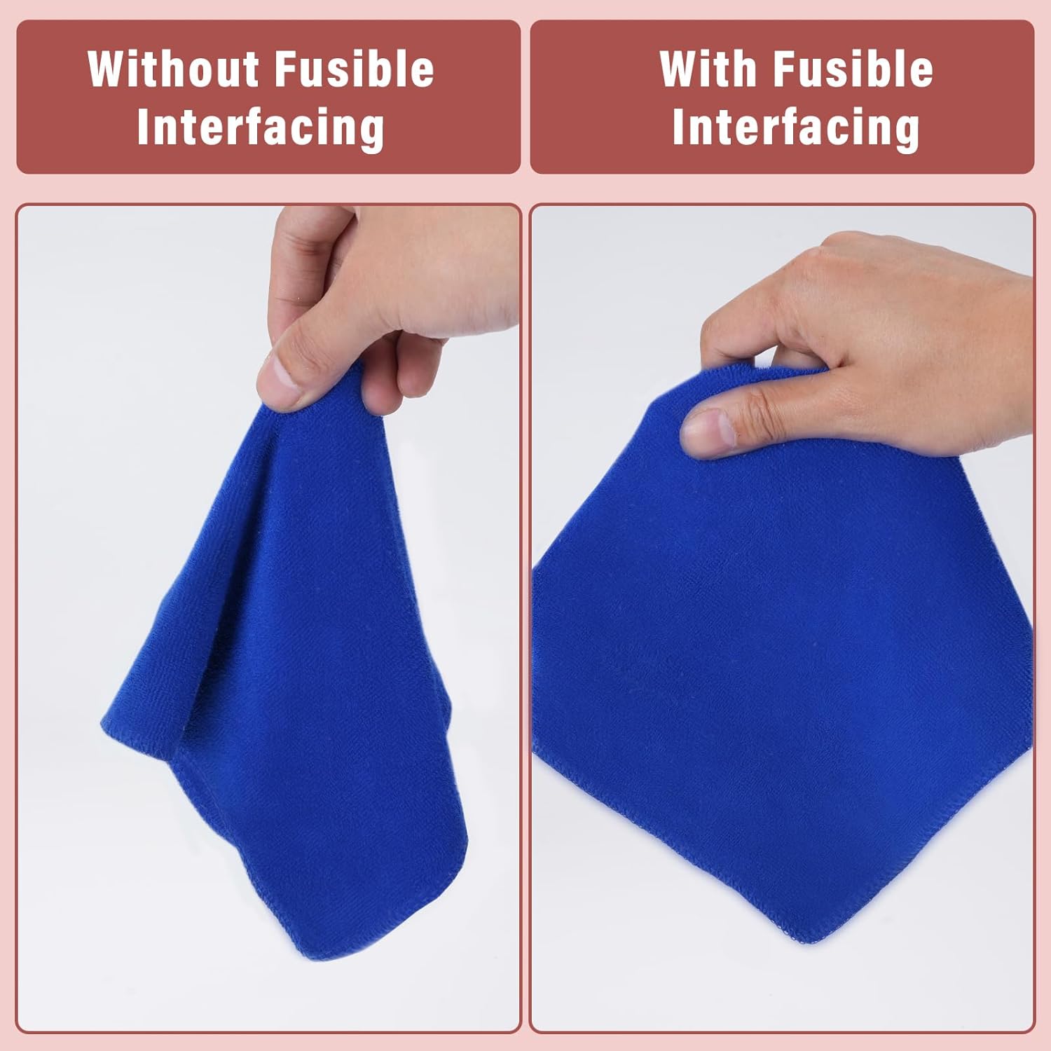 Medium Weight 12X 30 Yards Fusible Interfacing for Sewing,IronOn Non