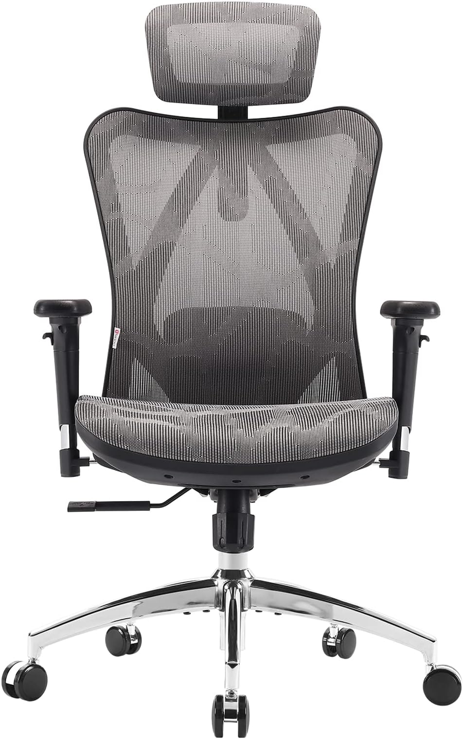 SIHOO M57 Ergonomic Office Chair, Computer Chair Desk Chair High Back Chair Breathable, Skin-Friendly Mesh Chair Adjustable 3D Armrest and Lumbar Support (Gray)
