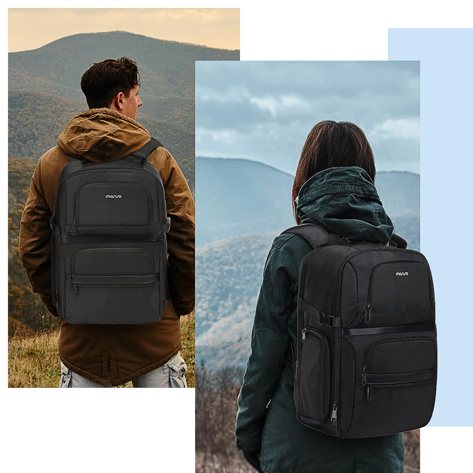 MOSISO Zaino Fotografico,Borsa Viaggio Fotocamera DSLR/SLR/Mirrorless con | Accesso Rapido Laterale E Scomparto Laptop 15-16 pollici&Rain Cover&3 Tasche Anteriori Compatibile con Canon/Nikon/Sony, Nero