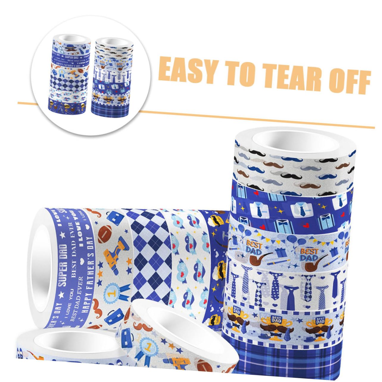 36rotoli Nastro Washi Decorativo Per Fai Da Te Per Del Adesivi Trasparenti Per Scrapbooking e Senza Residui