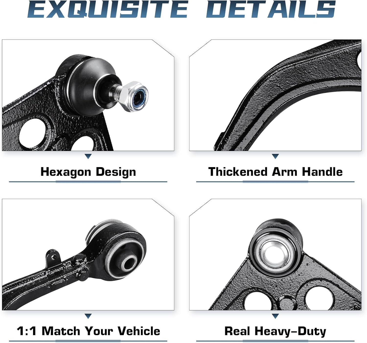 RWD Front Upper and Lower Control Arms w/Ball Joints for Chrysler 300 Dodge Challenger Charger 2011 2012 2013 2014 2015 2016 2017 Tie Rod End Suspension Kit K620177 K620178 K622225 K622224 14PCS