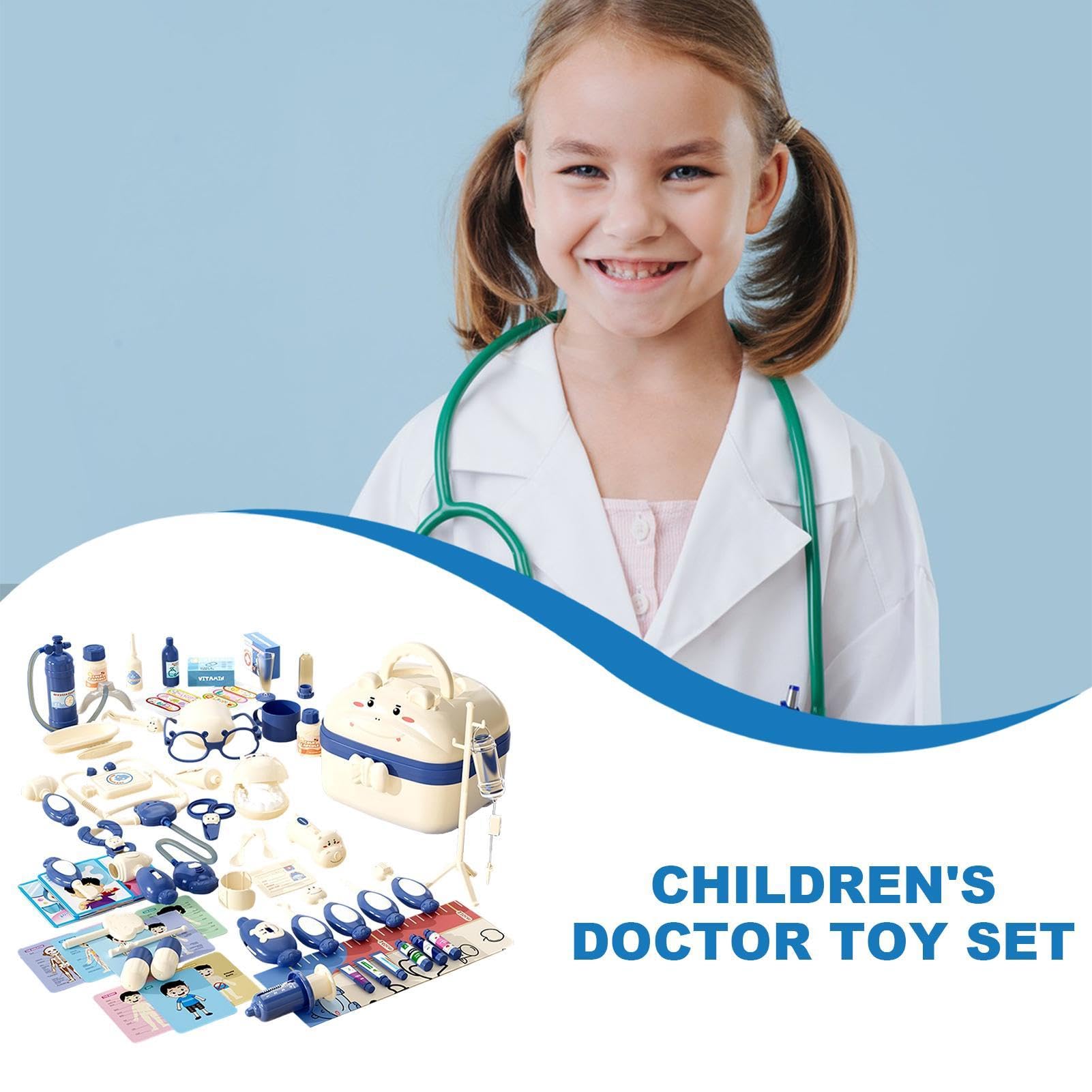 Set di giocattoli da medico per bambini, valigetta medica giocattolo per