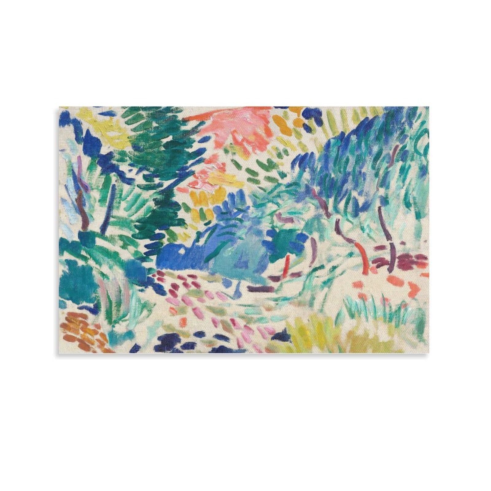 Yieanbao Unframe. Henri Matisse Poster Fauvist Famous Painting (Landscape At Collioure) Canvas Print Art Poster, Wall Art Home Decoration Painting; Unframe; 20X30inch(50X75cm)