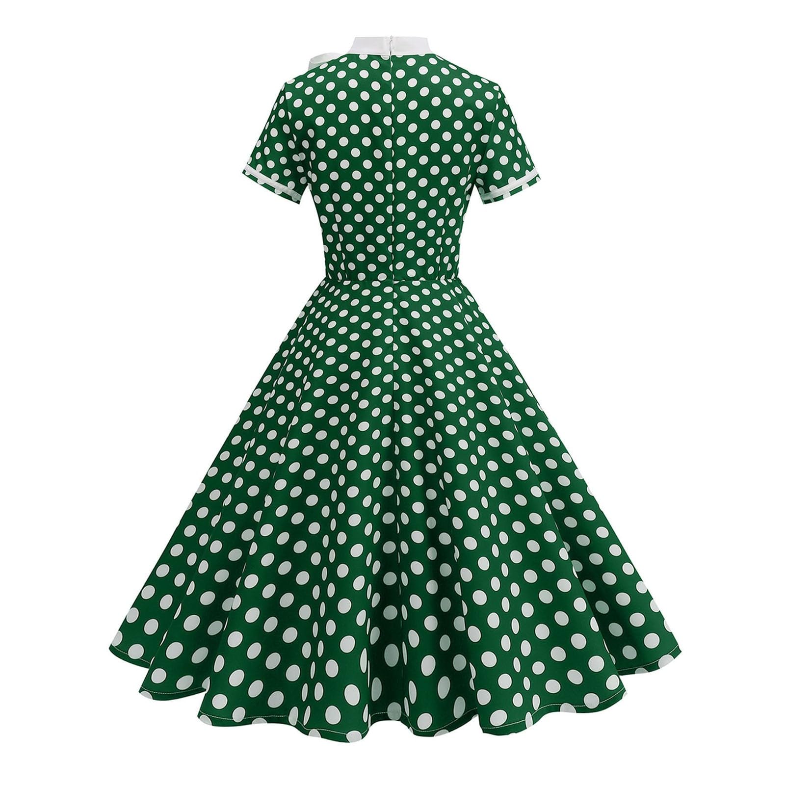 Générique Robe midi trapèze Femme à élégante avec Corsage contrasté et Jupe Fluide pour Un Style décontracté