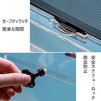 Amazon | 爬虫類ケージ 飼育容器 アクリル 透明 繁殖用ボックス