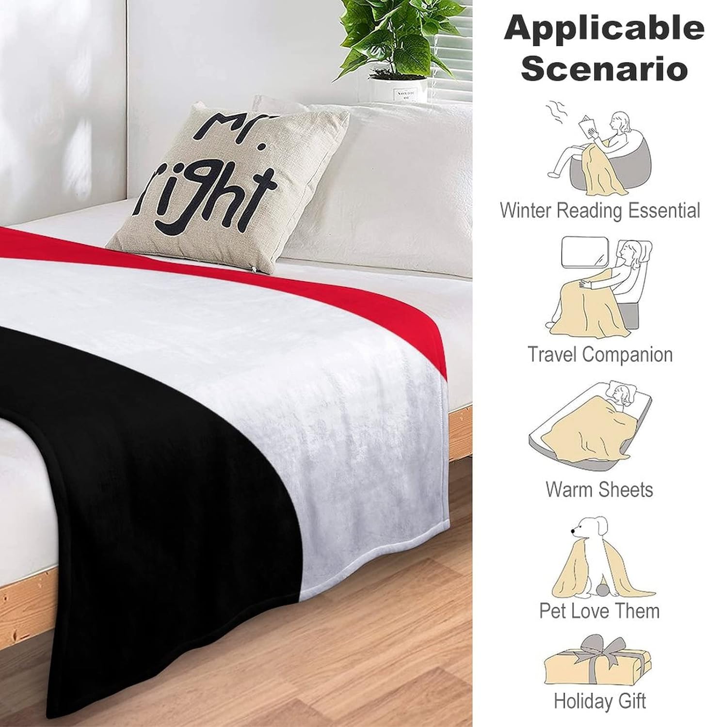 Blanket Sealand,Principality of Flag Soft Warm Flannel Throw Blanket Four Season Blanket Suitable for Bedroom Bed and Sofa ?50"x60"