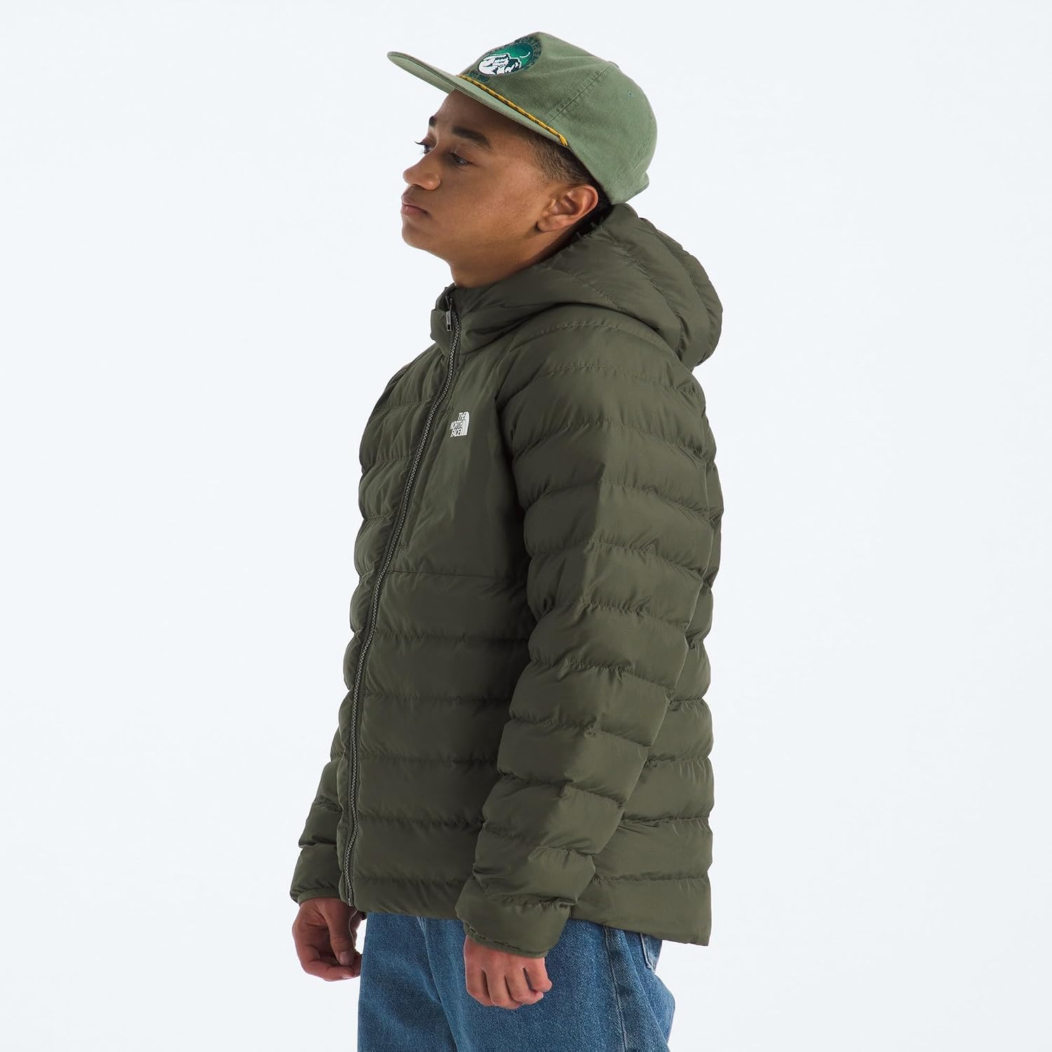 THE NORTH FACE Boys Reversible Perrito Hooded Jacket | Waterproof Winter Puffer Coat, Lightweight Outerwear for Travel