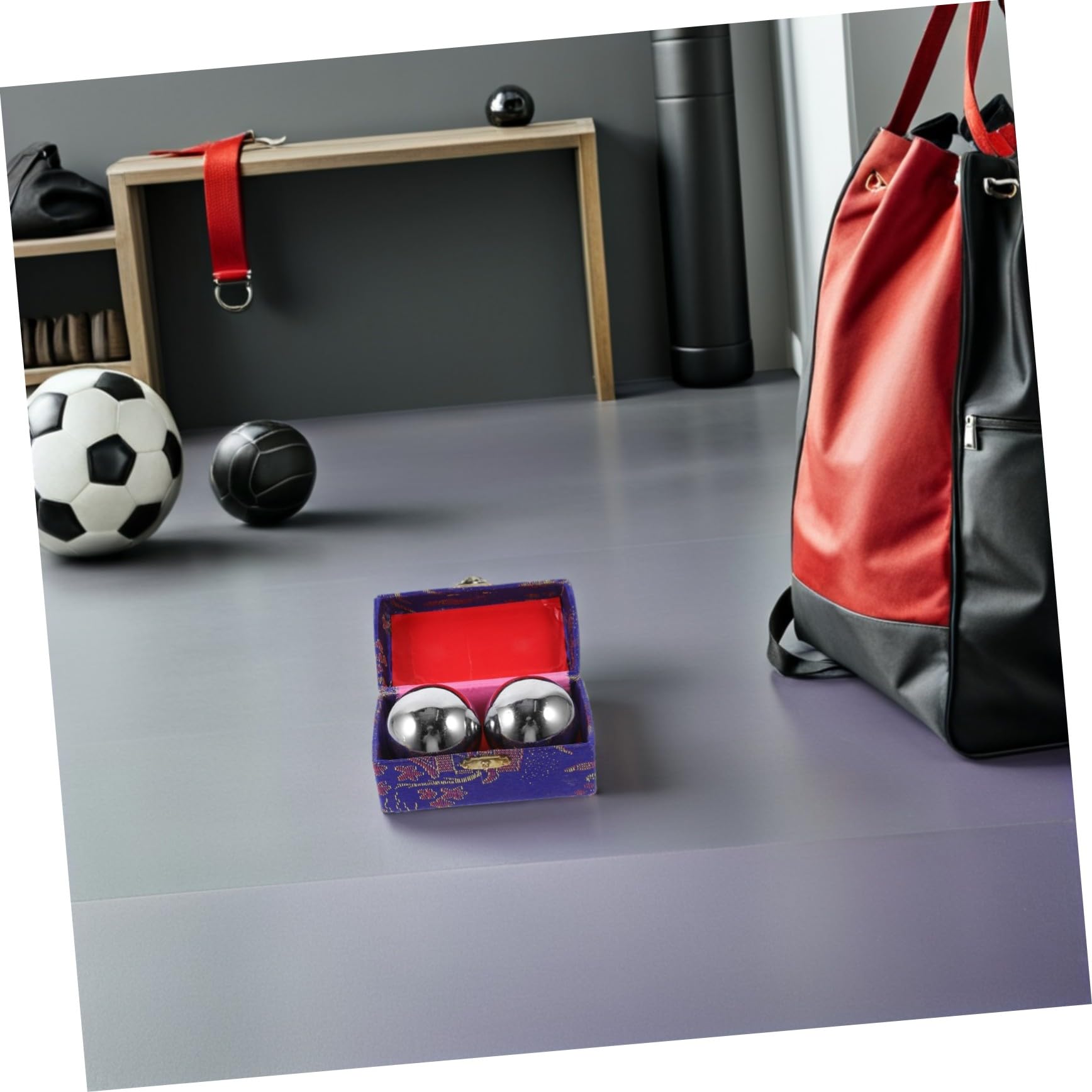 COLLBATH 4 Piezas pelotas de ejercicio para manos balonmano pelota de fitness bolas de baoding bolas de masaje masajeador de pies Silver