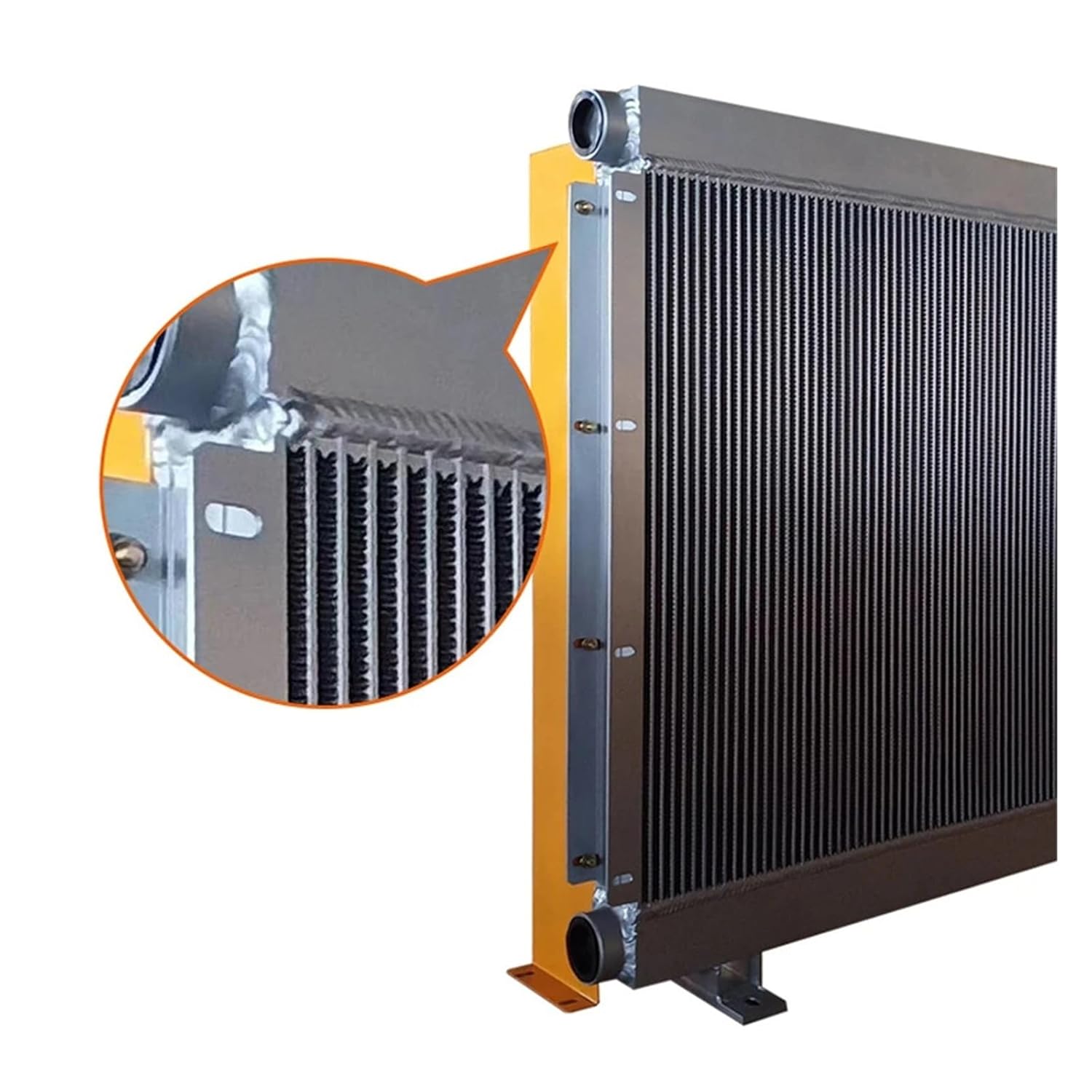 Air Cooler AH1417 Hydraulic Radiator Oil Cooler Station Heat Exchanger Radiator Precise Welding & Efficient Fan Efficient Shock Absorption(12V)