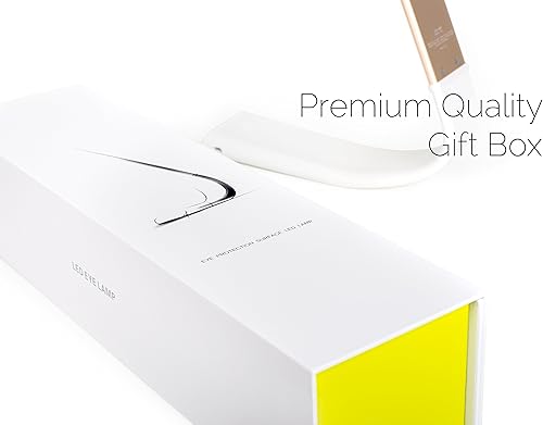 Miniatura 6 de Luxe lámpara de escritorio inalámbrica LED amigable a la vista recargable USB hasta 40 horas de luz continua control táctil 6 niveles de brillo 3