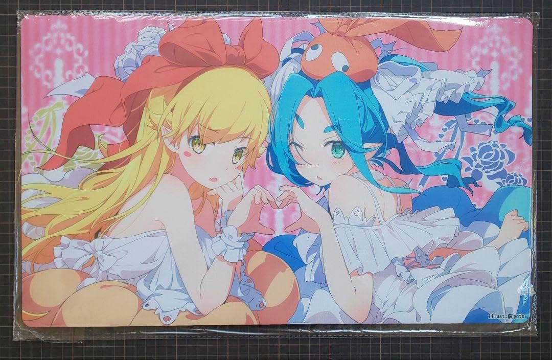 化物語　忍野忍　八九寺真宵　ラバーマット　プレイマット 物語シリーズ プレイマット 化物語 八九寺真宵 忍野忍 プレイマット