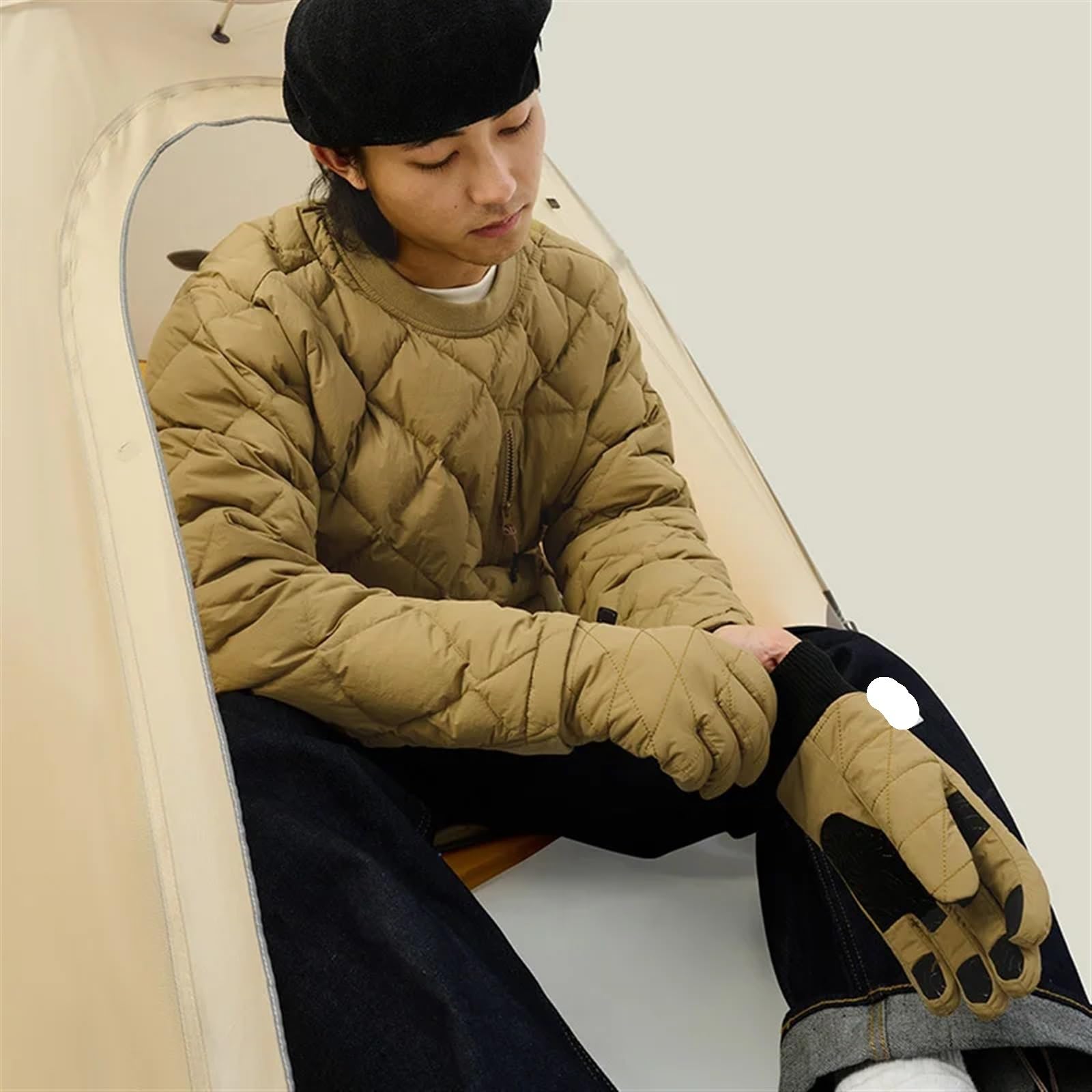 Winter Fahrradhandschuhe Thermo-Baumwollhandschuhe, Winter-Fahrradhandschuhe, Outdoor-Bergsteigen, rutschfeste Handschuhe, hautfreundliche, dicke Handschuhe, Winter-Fahrradhandschuhe Fahrradhandschuhe