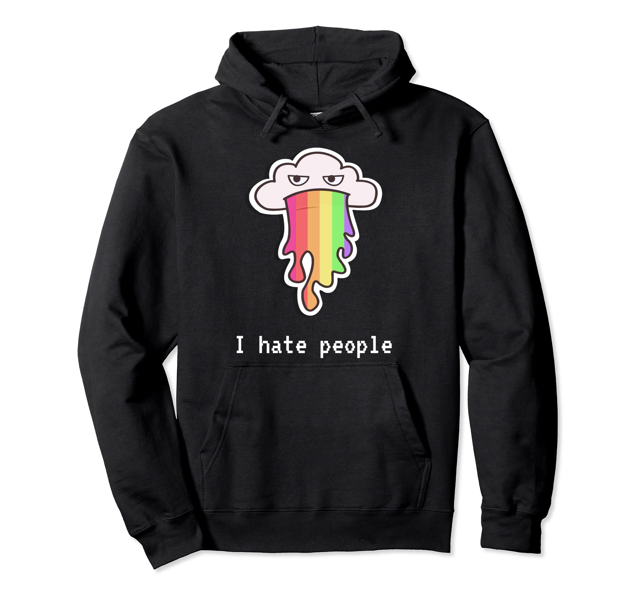 T-Shirts4uI hate people funny retro t-shirt Pullover Hoodie