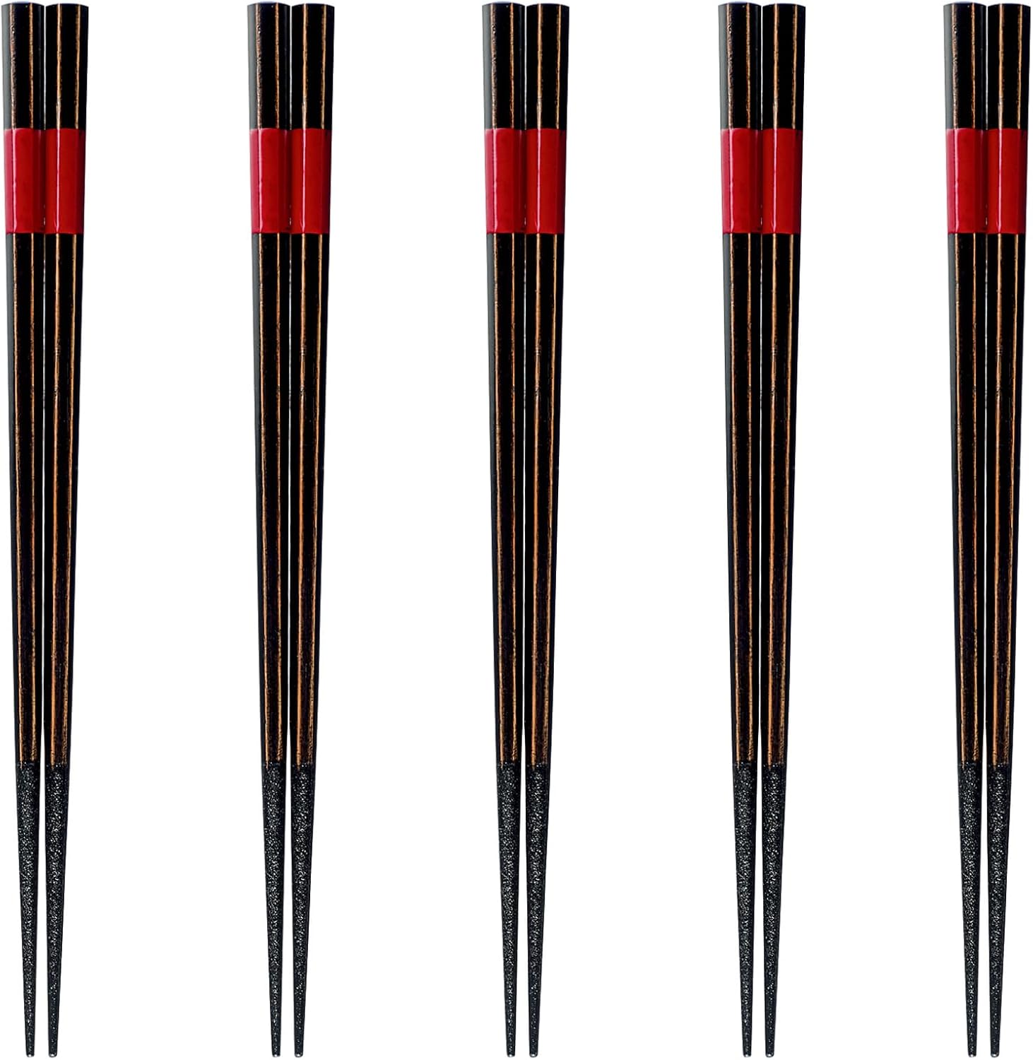 J-kitchens PID591385 Japanese Chopsticks, Set of 5 Pairs, Material: Wood, Chopsticks, Made in Japan
