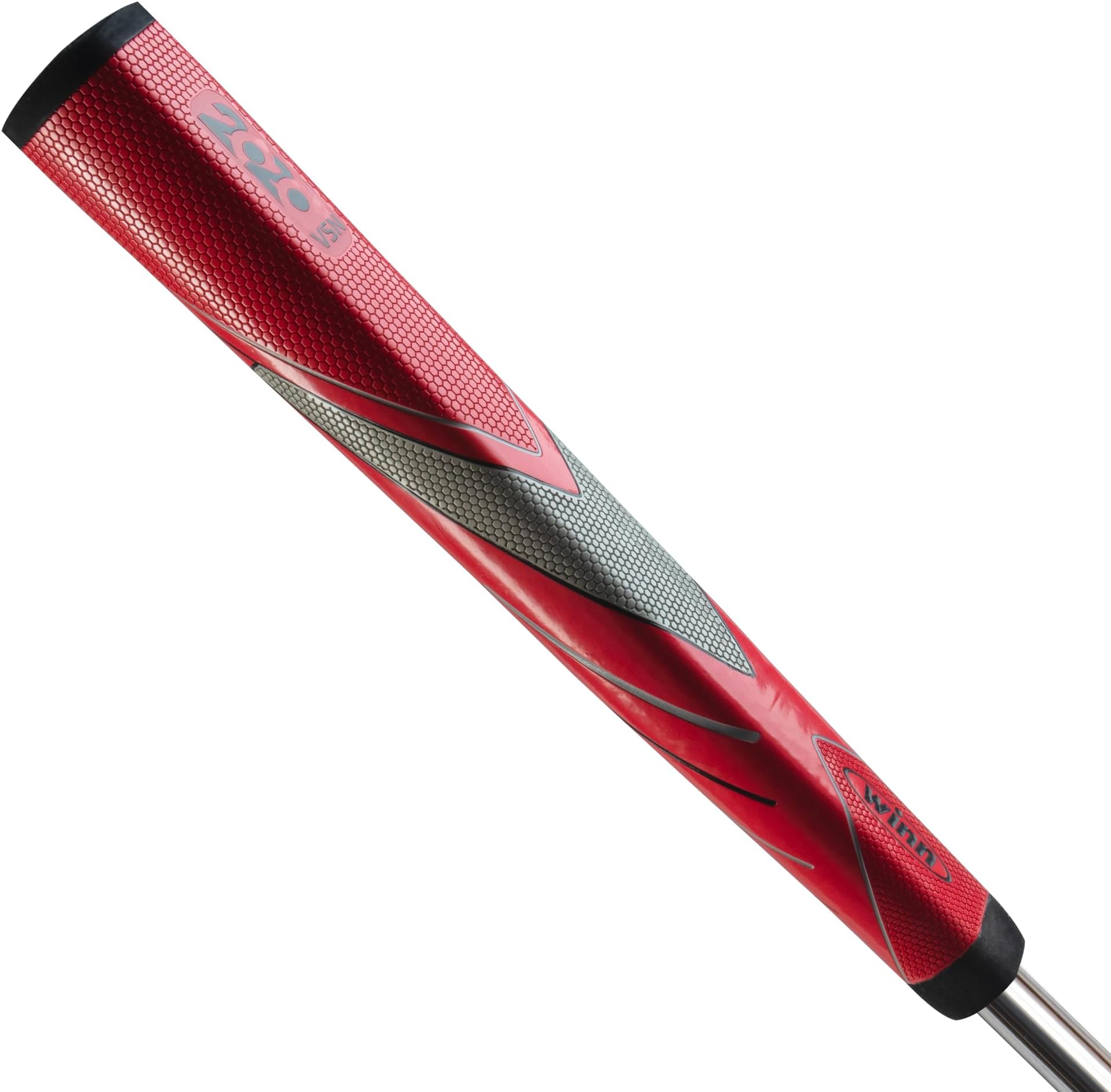 2020 VSN Jumbo Lite Pistol Putter Grip - Unmatched Feel & Performance | Winn's 2020·VSN Red Grips | Excel Polymer, Hexagon Pattern | Multiple Colors