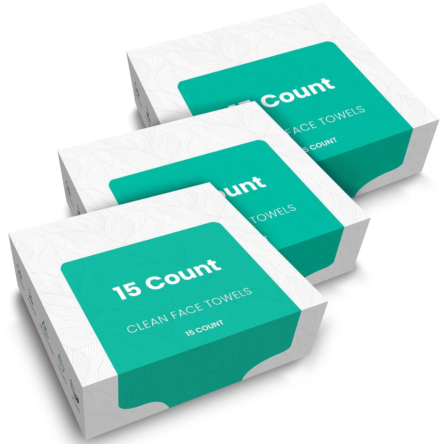 ONLYCARE Disposable Face Towel, Biodegradable Face Towels, 10″ x 12″ Super Thick Soft Facial Towels, 15 Count Face Towelettes Disposable for Sensitive Skin, Makeup Remover Dry Wipes, 3 Pack