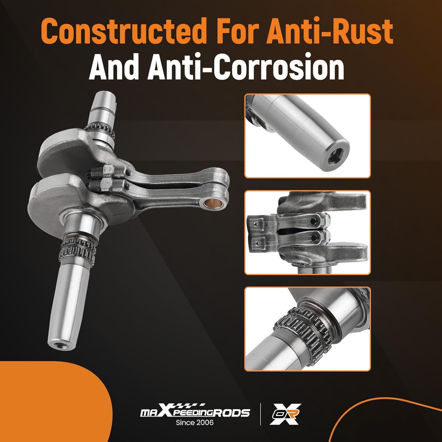 maXpeedingrods Crankshaft Assembly For Can-Am 650 800 2006-2021 BRP Outlander Renegade, Crankshaft Crank Replace 420219745, 420219665, 420246570, 420217429