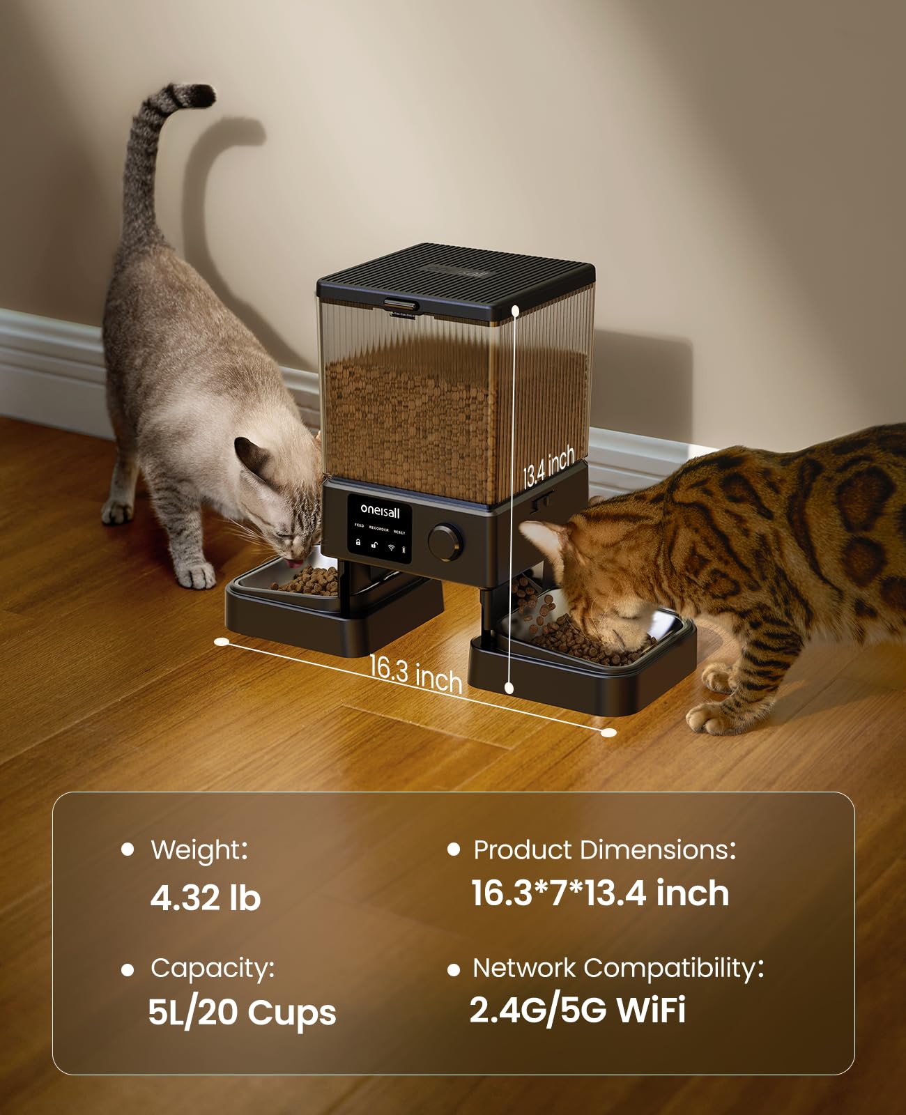 Alimentador WiFi para Gatos