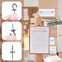 Vista 3 de Hotop 30 Pieces Push Pin Wall Hooks Metal Thumb Tack Hangers Iron Alloy Nail Decorative Picture Hooks for 20 Lbs Home Office School Party Supply