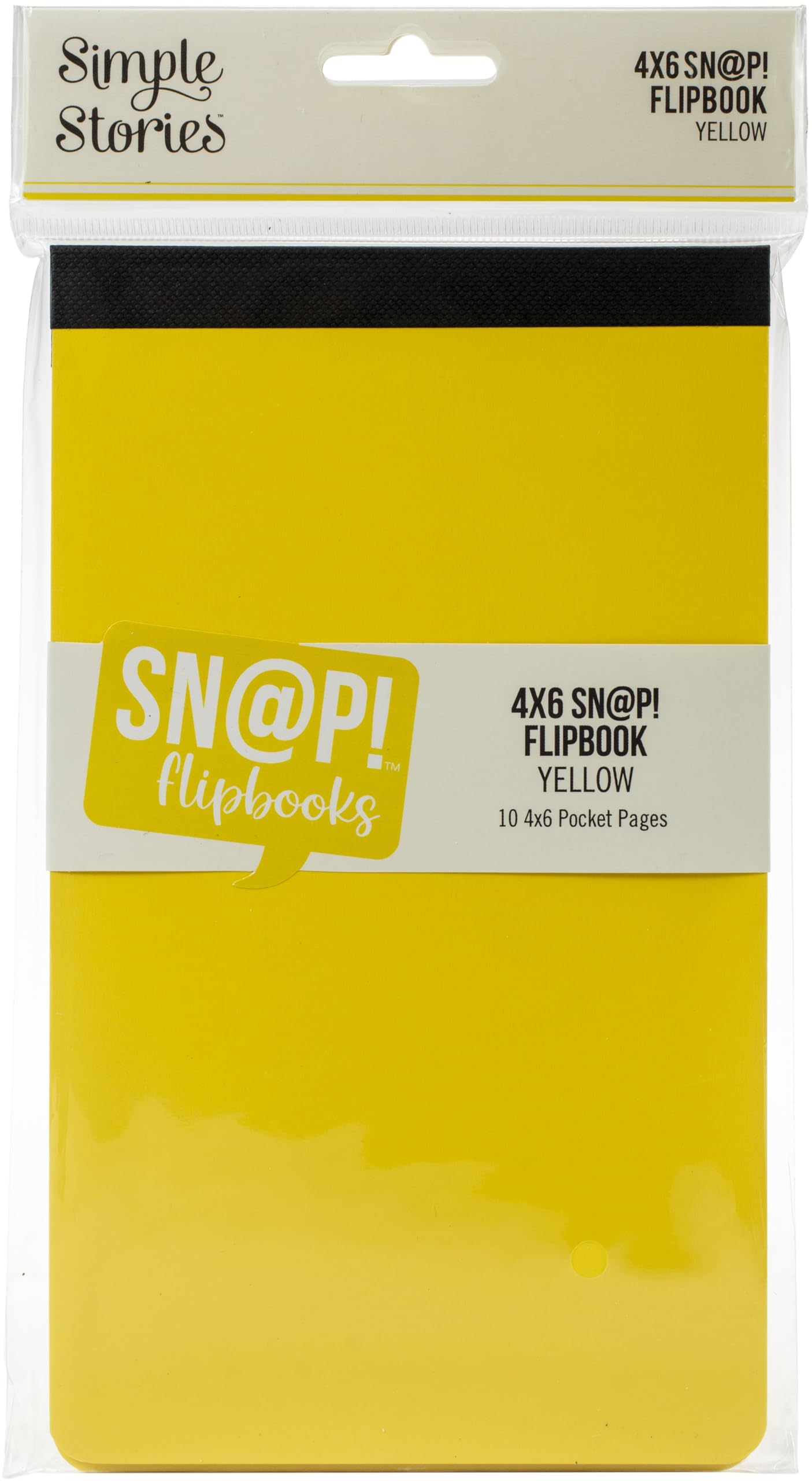 SIMPLE STORIES SNAP FLIPBOOK 4X6 YELLOW