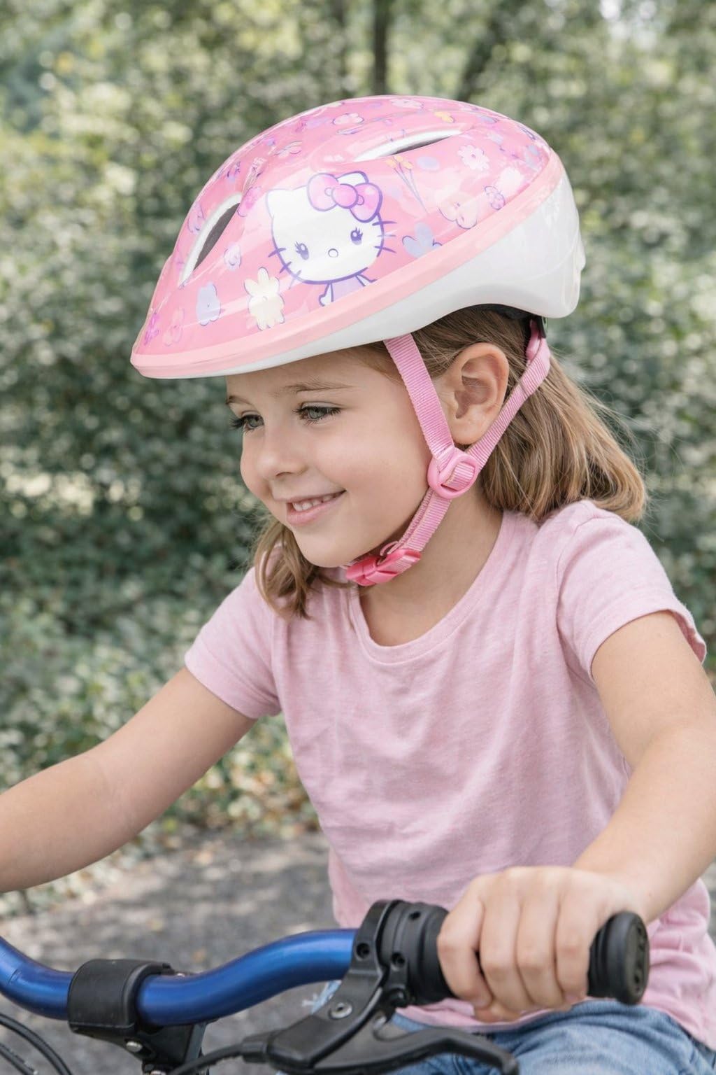 Hello Kitty Casco Bici Easy Taglia M 52-56 cm Bambina - Casco Bambina Con Rotella Regolabile e Ventilazione