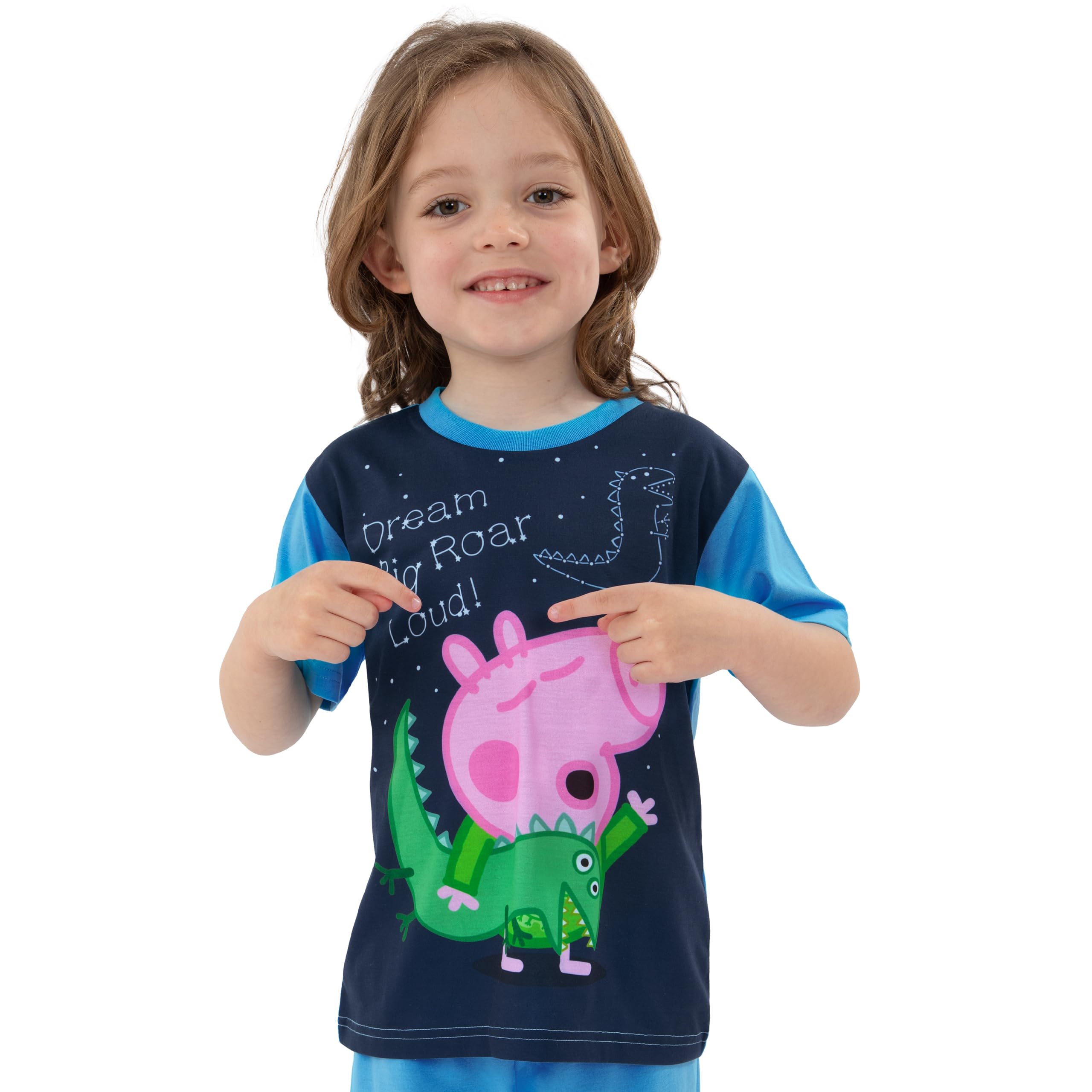 Peppa Pig Pyjamas, Schlafanzug Kurz Pyjama, George Pig Schlafanzug Jungen Set, Sommer Schlafanzüge Für Jungen