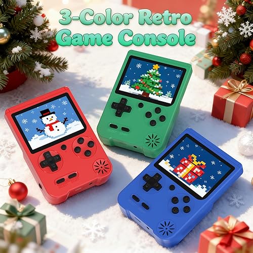 Miniatura 2 de Consola de juegos de mano integrada en 500 juegos clásicos, portátil retro recargable con pantalla LCD de 3.0 pulgadas, soporte de conexión a TV y 2