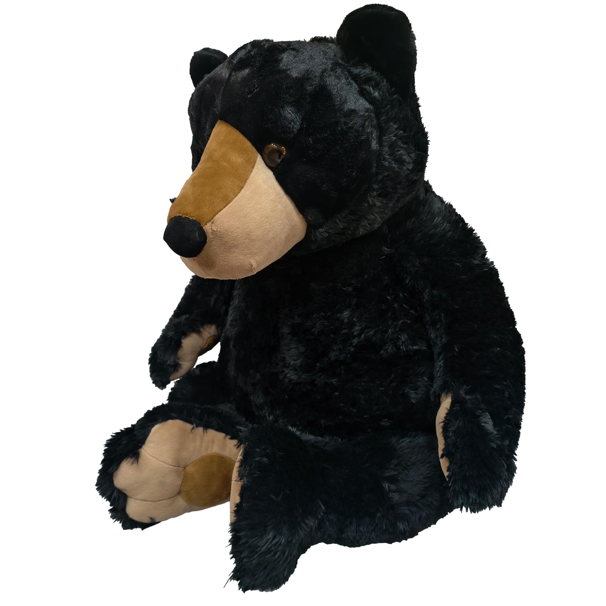 The Petting Zoo Bubba Black Bear Stuffed Animal Plushie Gifts for Kids Wildlife Animals Black Bear Plush Toy