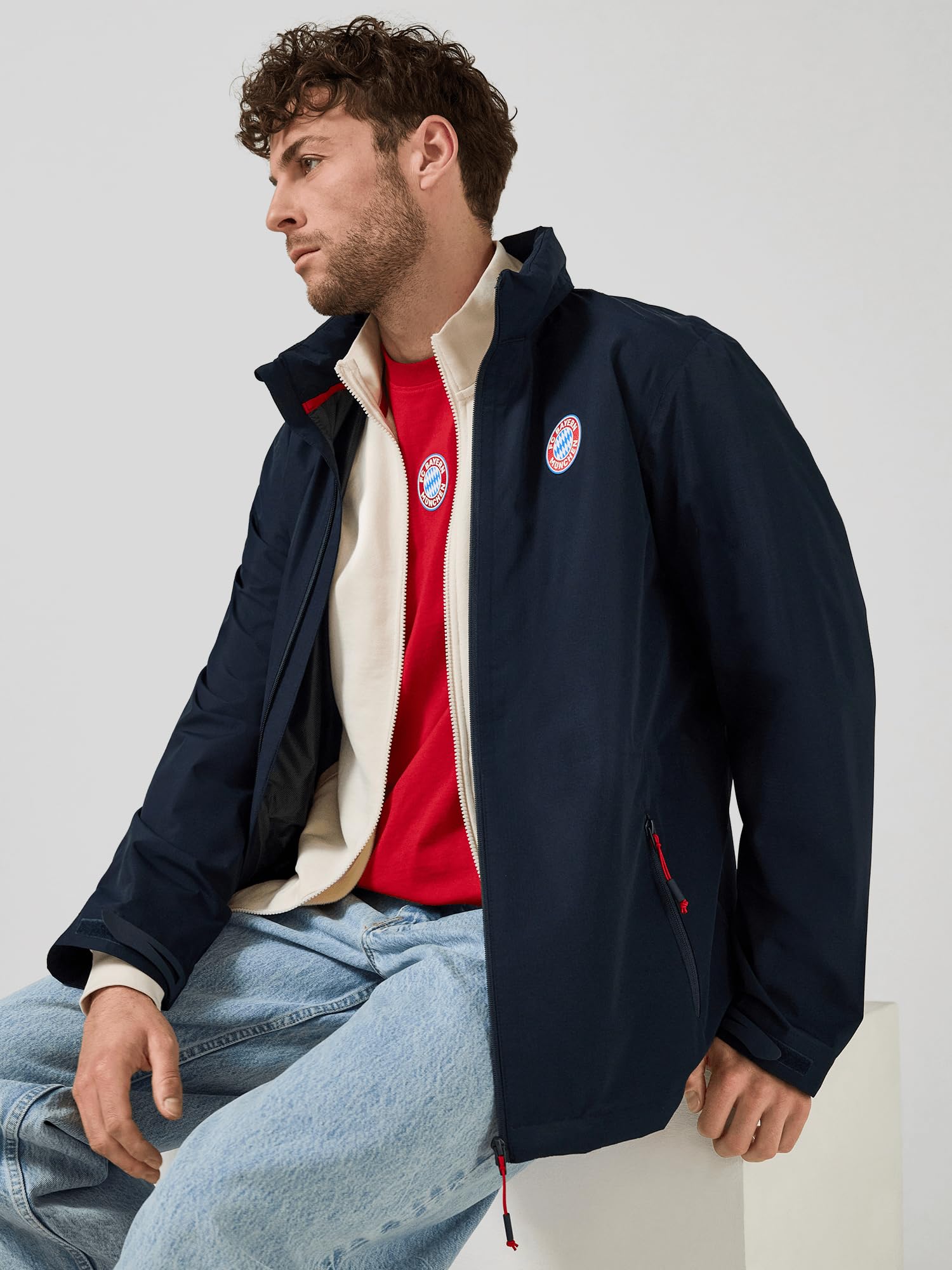 FC Bayern München | Regenjacke Essentials | Herren | Navy