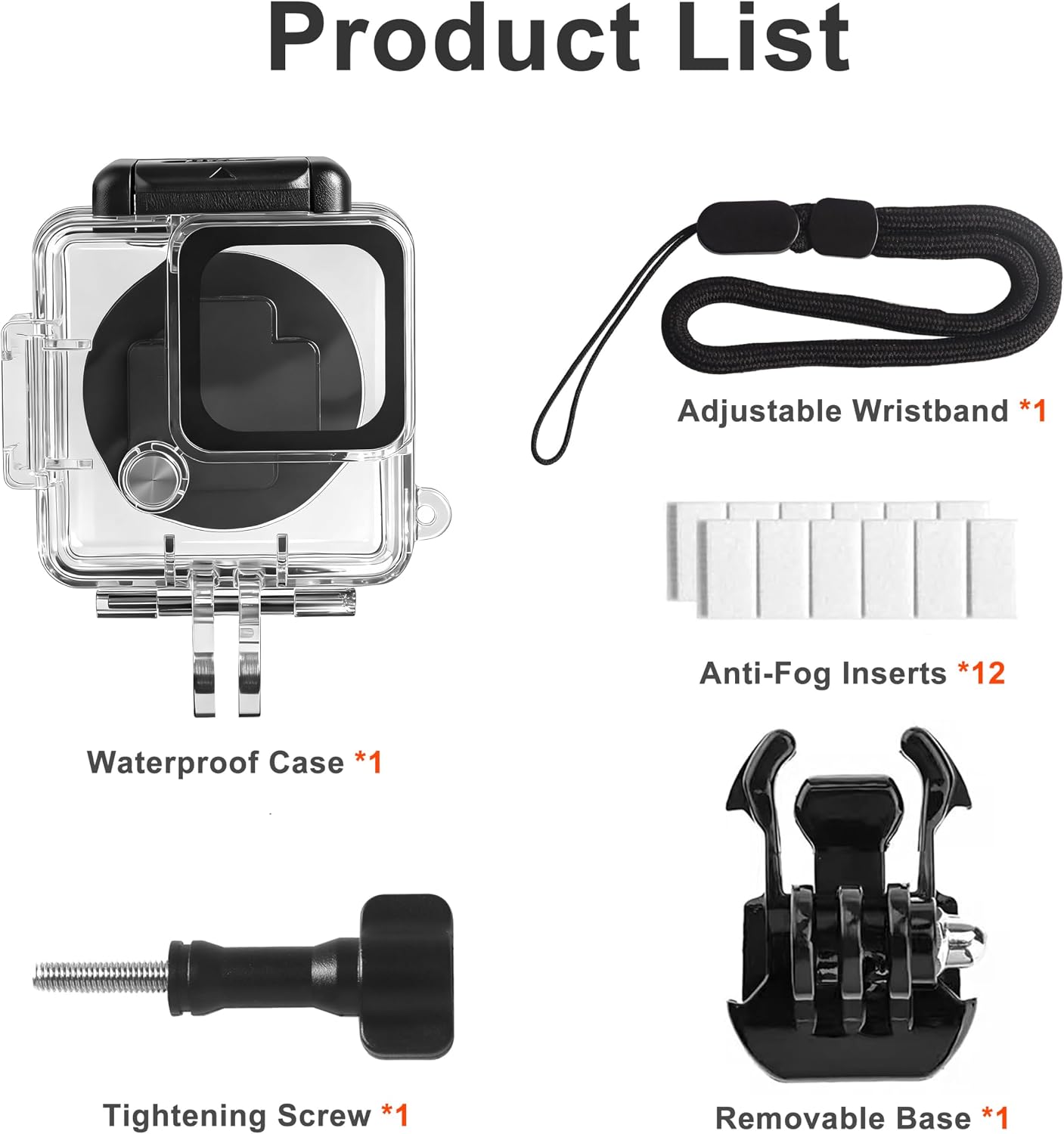 FitStill Waterproof Diving Case Only for Insta 360 Go Ultra Single Camera,164FT/50M Underwater Shell Anti-Scratch Invisible Dive Protective Cover Housing with Bracket Mount Accessory