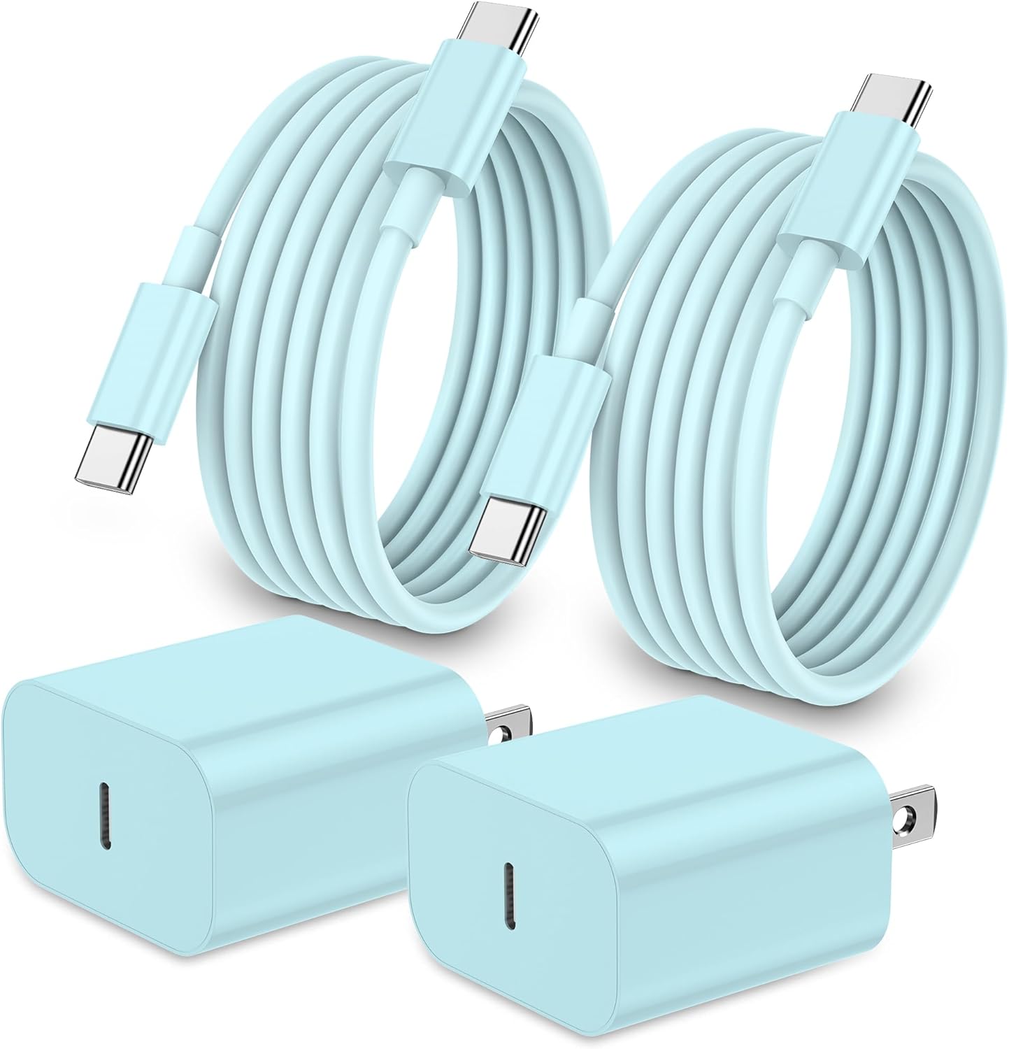 iPhone 17 16 15 Charger Fast Charging,2Pack 20W Apple iPad USB C Wall Chrager Block with 6FT USB C to C Cable for iPhone 17/Pro/Pro Max/17 Air/ 16/16 Pro/16 Pro Max/15/Plus/Pro/Pro Max