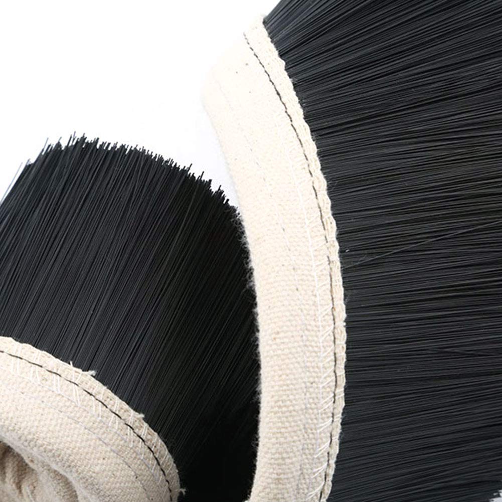 2 M Duurzaam Nylon Stofkap Borstel Voor Stofzuiger Diy Timmerman Spindel Motor Machine Houtbewerking CNC Router Zwart 140mm