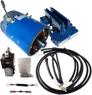 Golf Cart Motor – Club Car High Speed Regen Combo Kit for IQ carts - 18-24 mph & 10% More Torque - Includes 170-506-0002 D&D Motor, 400 Amp Alltrax Controller, Solenoid, and Wire Kit