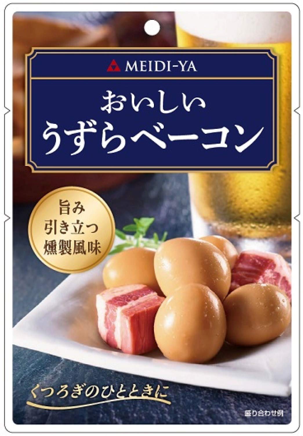 Amazon.co.jp: 明治屋 MY おいしいうずらベーコン 50g×3個 : 食品 