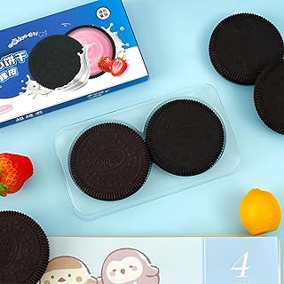 استيكة على شكل أوريو ثنائية برائحة الشوكولاتة، صغيرة وجميلة، للأدوات المدرسية وفنون وحرف الأطفال ولمقتني الأدوات المكتبية