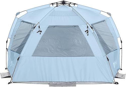 Miniatura 10 de Refugio tienda solar para playa y aire libre Easthills, porche extendido con cierre incluido, Azul