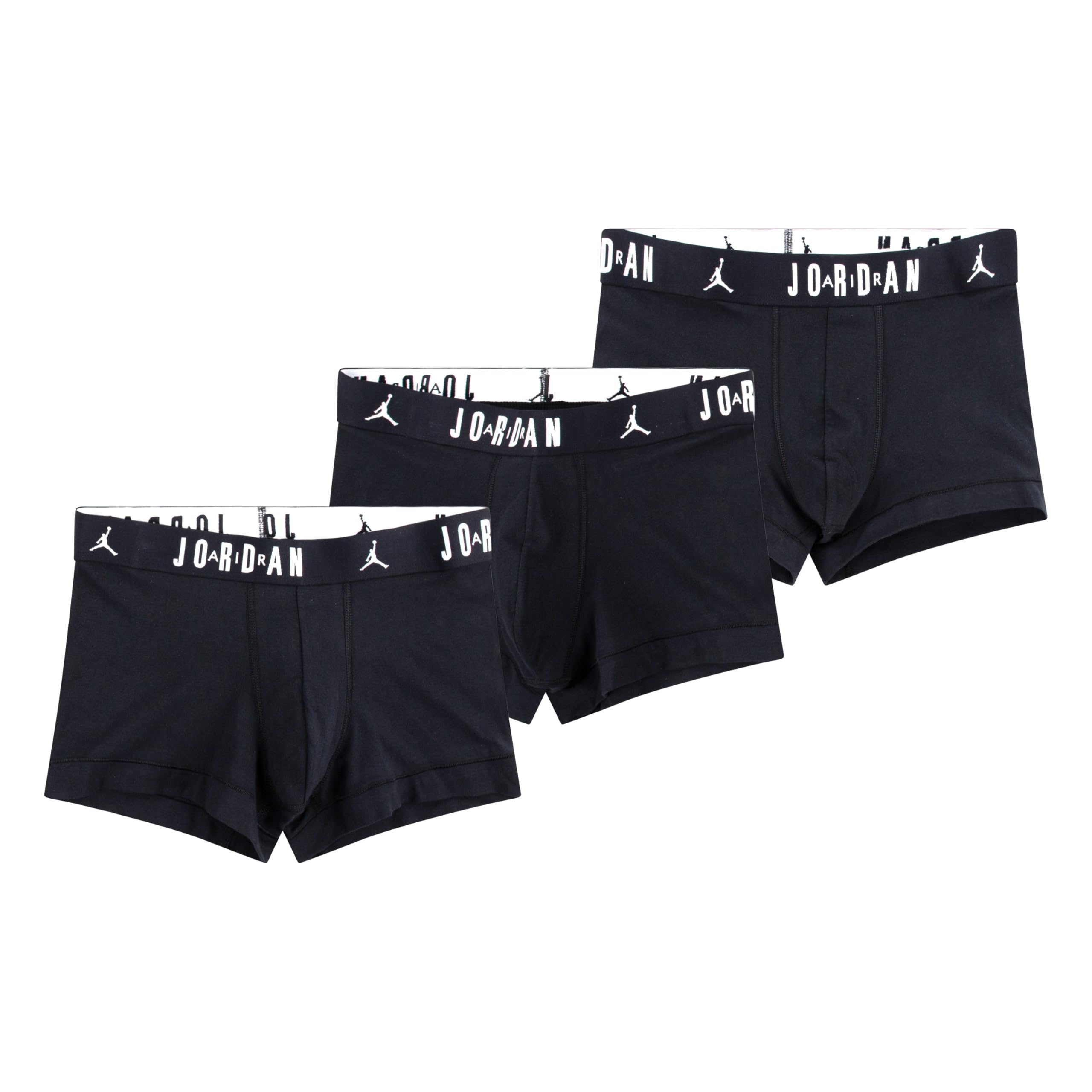 Nike Jordan Mens Black Cotton Boxer Briefs 3-Pack XL