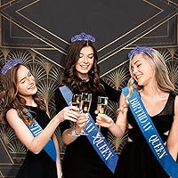 Vista 3 de Birthday Sash, Tiaras for Women, Birthday Sash for Women, Birthday Crown, Crowns for Women, Birthday Crown Adult Woman, Queen Crowns for Women