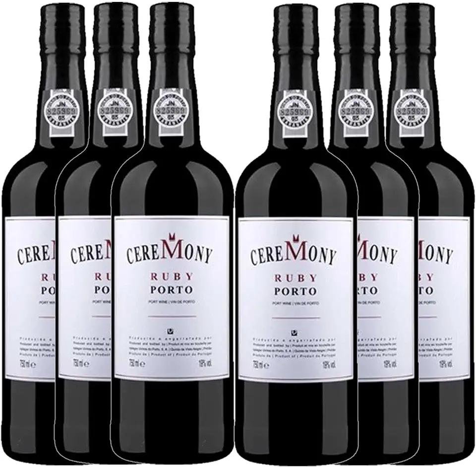 Kit 6x Vinho Tinto Português do Porto Ceremony Ruby 750ml