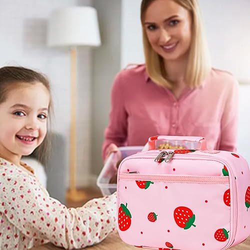 Miniatura 2 de CAMTOP Lonchera con aislamiento para niños, pequeña hielera térmica para comida térmica para niñas, niños, picnic escolar