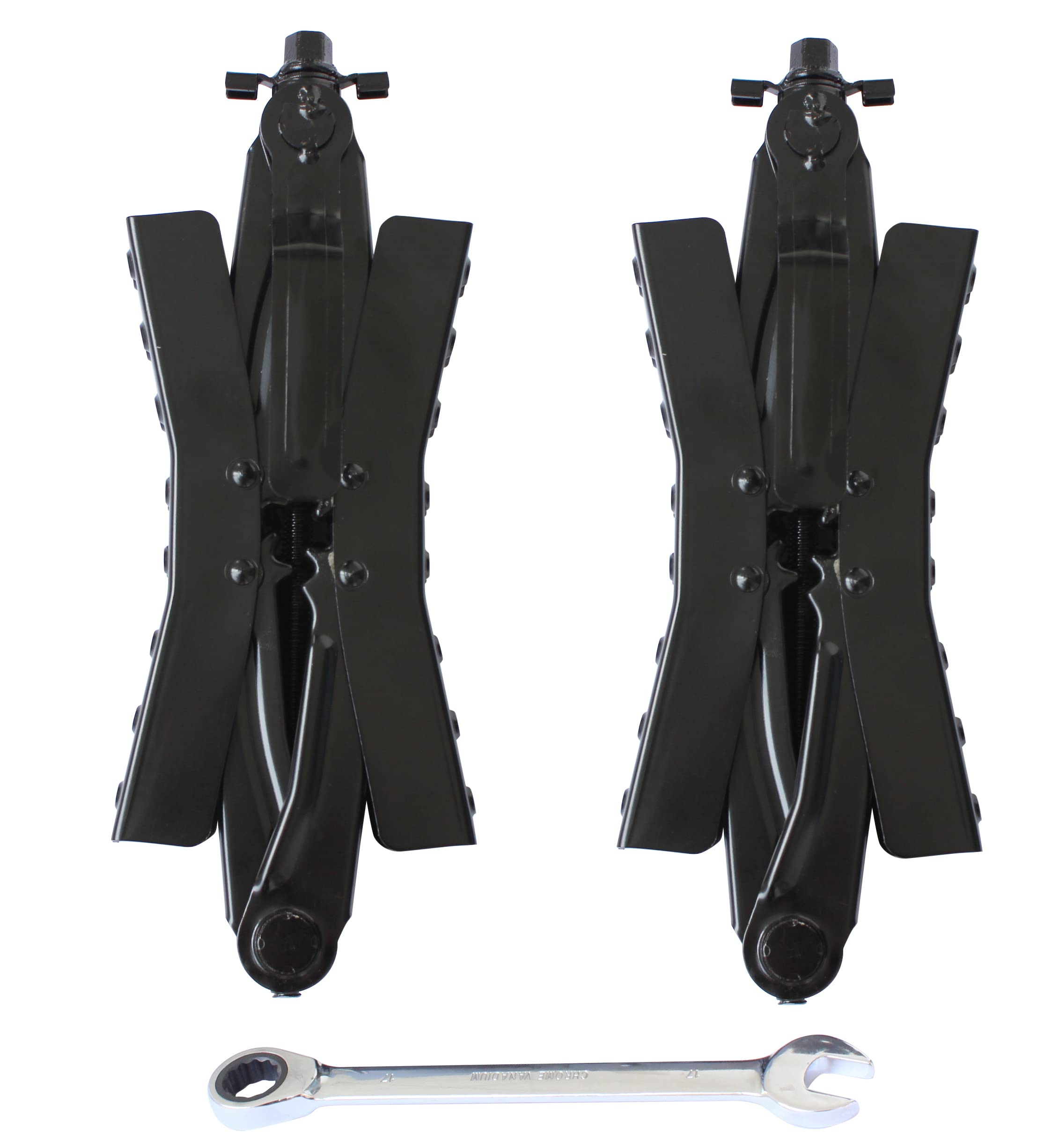 Amazon.com: MaxxHaul 50627 Tandem Wheel Chock Stabilizers for