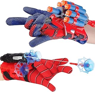 Vinciph Spider Web Shooter & Wrist Launcher Toy Set,Super Hero Role-Playing Spider Web Shooter Toy
