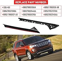 Vista 2 de Moldura de parabrisas A-Pillar, panel exterior e interior del lado del pasajero delantero derecho compatible con Ford Explorer 2011-2019