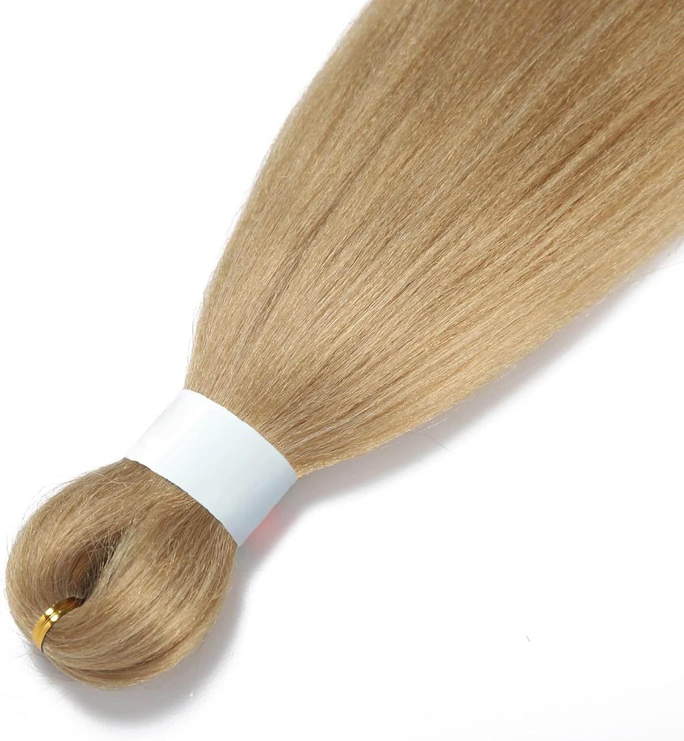 X-Tress 6 Packs Pre Stretched Braiding Hair Extension 26" Yaki Texture Hot Water Fiber Honey Blonde Ombre 613 EZ Braids Kanekalon Hair 2 Tone Colors Braids Braiding Crochet Hair Extension(MT27/613) - Image 4