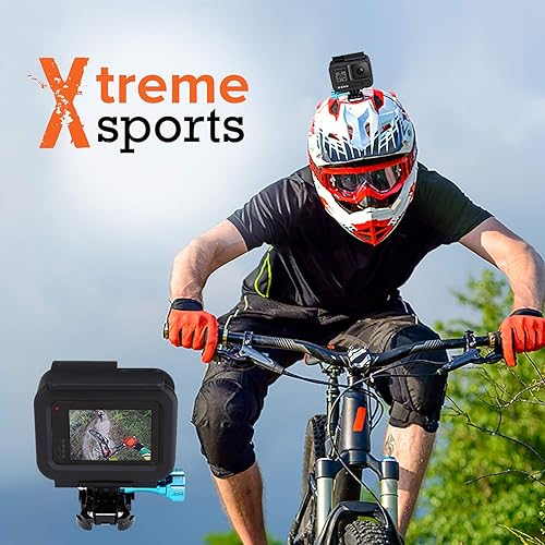 Miniatura 5 de MiPremium Carcasa para GoPro Hero 7 6 y 5, color negro, plateado y blanco. Kit de accesorios de jaula con tornillo de aluminio y hebilla de