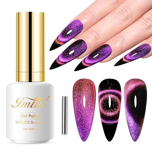 Miniatura 9 de Imtiti Esmalte de uñas en gel, 0.5 onzas líquidas, color gris medio, esmalte de gel para remojar con luz LED UV, esmalte de uñas de otoño e